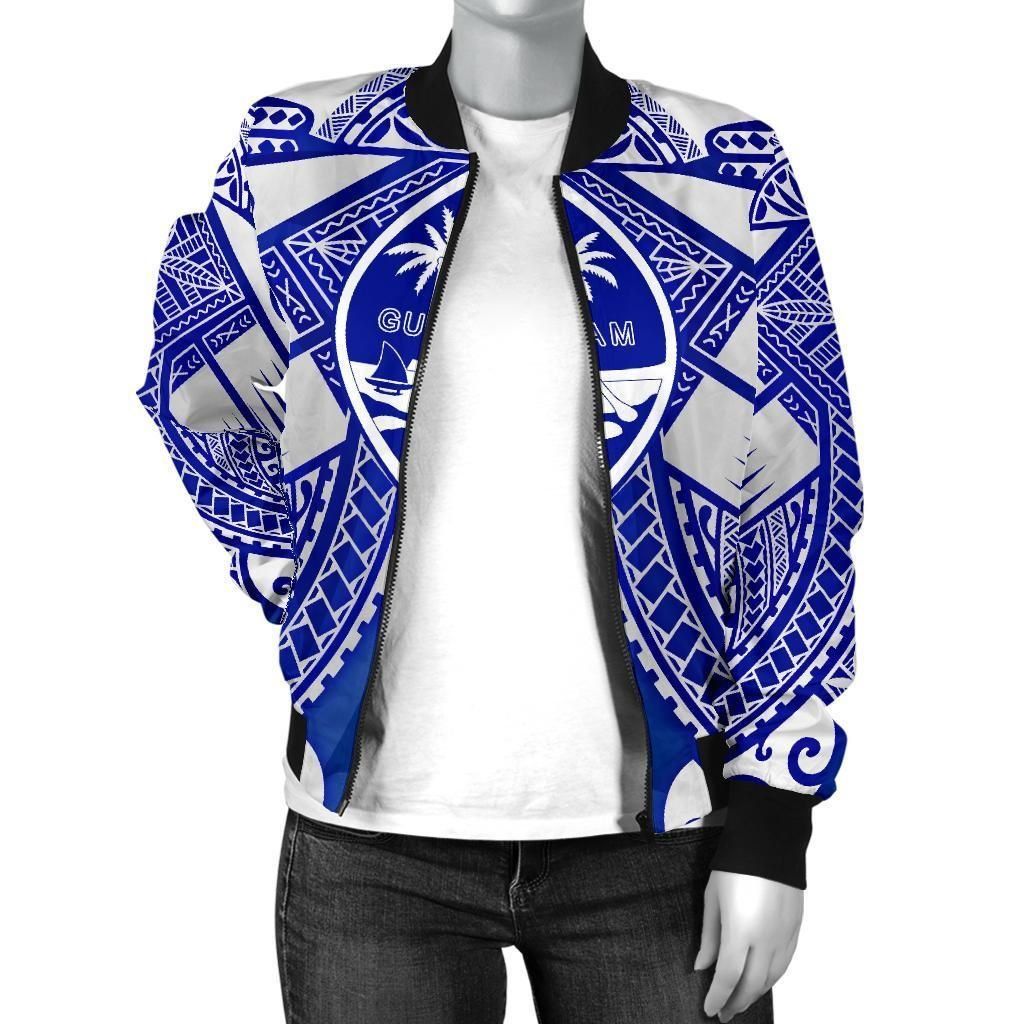 Guam-Polynesian-Womens-Bomber-Jacket-Guam-White-Seal-with-Polynesian-Tattoo-Ver-02-BN18-Bomber-Jacket-2