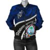 Guam Women's Bomber Jacket Polynesian Shark Tattoo K4 Bomber Jacket