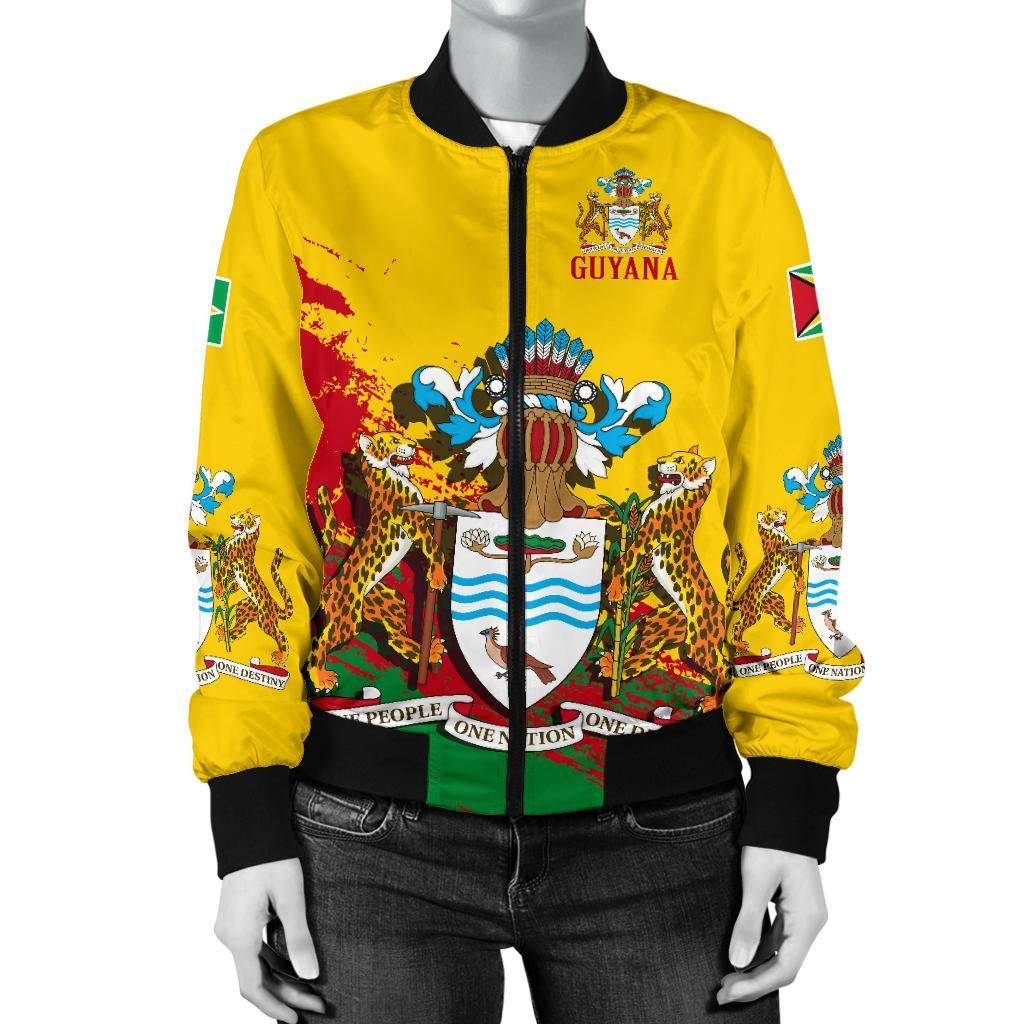 Guyana Special Women's Bomber Jacket A7 Bomber Jacket Guyana Special Women's Bomber Jacket A7 Bomber Jacket