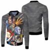 Halloween Horror Freddy Krueger Michael Myers Jason Leatherface Chucky 3D Printed Hoodie Jersey Bomber Jacket Model 2474 Bomber Jacket