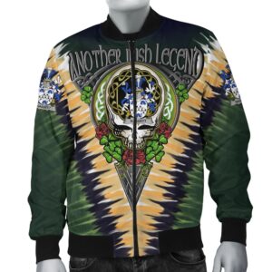 Hassett or Hasset Ireland Bomber Jacket - GD Irish Legend Shamrock V Tie-Dye A7 Bomber Jacket