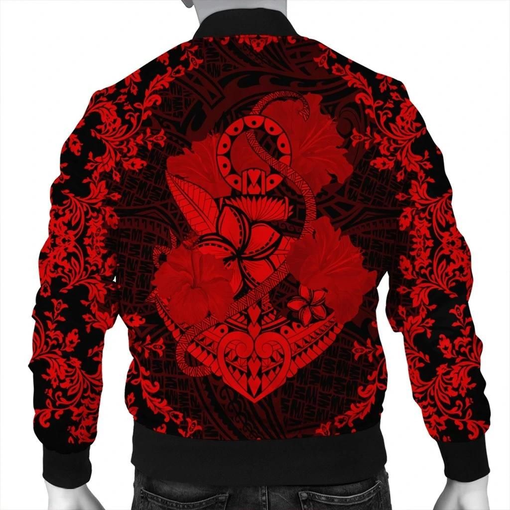 Hawaii-Anchor-Hibiscus-Flower-Vintage-Bomber-Jacket-AH-Red-J5R-Bomber-Jacket-1