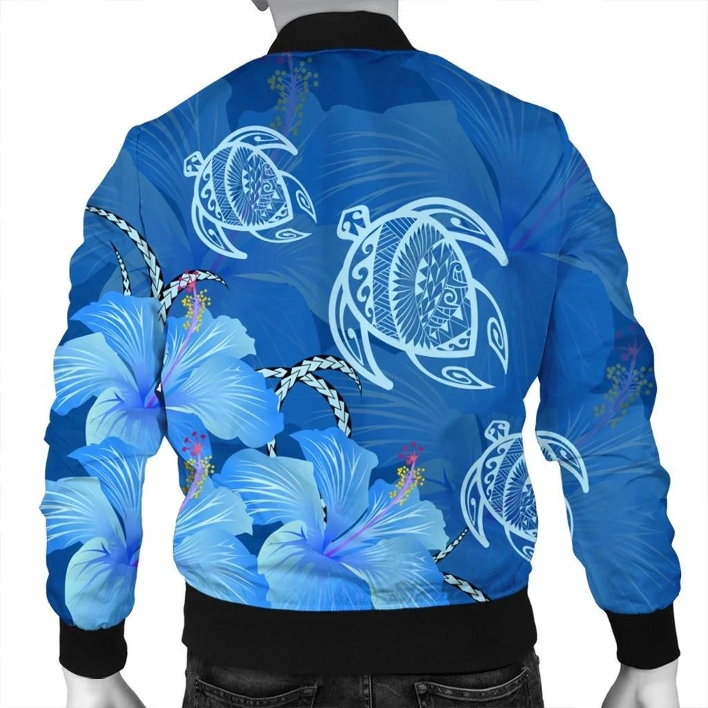 Hawaii-Blue-Hibiscus-Turtle-Polynesian-Bomber-Jacket-AH-J4R-Bomber-Jacket-1