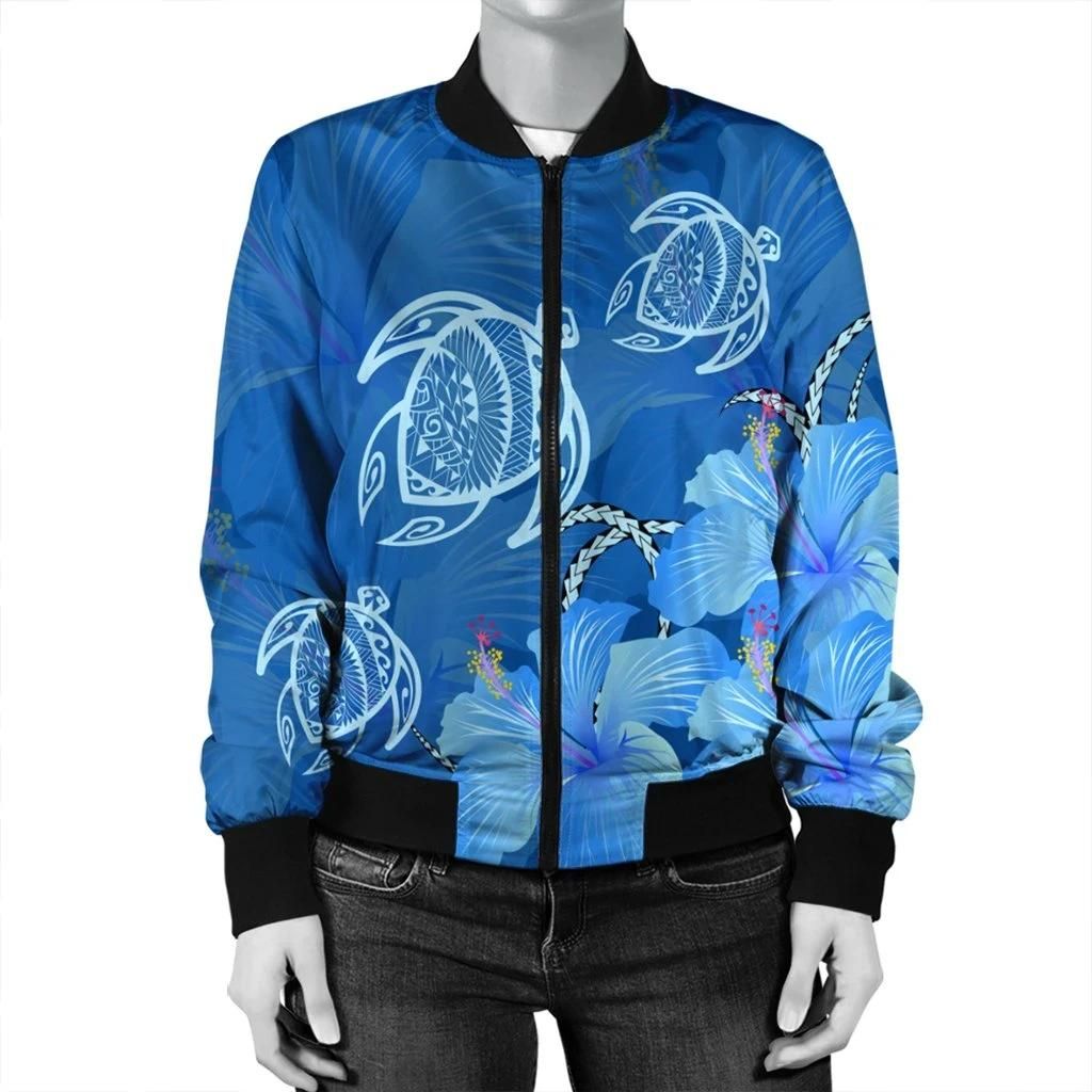 Hawaii-Blue-Hibiscus-Turtle-Polynesian-Bomber-Jacket-AH-J4R-Bomber-Jacket-2