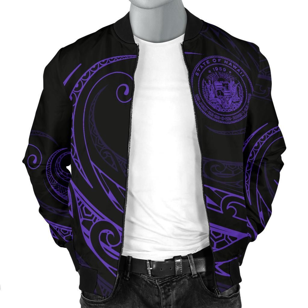 Hawaii-Coat-Of-Arms-Polynesian-Mens-Bomber-Jacket-Purple-Frida-Style-AH-J9-Bomber-Jacket-2