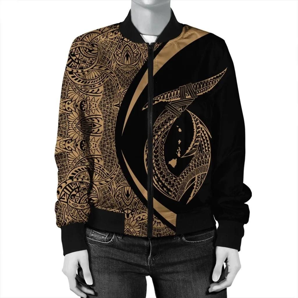 Hawaii-Fish-Hook-Polynesian-Bomber-Jacket-Circle-Style-Gold-AH-J4R-Bomber-Jacket-2