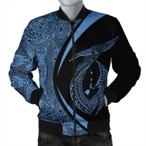 Hawaii Fish Hook Polynesian Bomber Jacket - Circle Style Pastel - AH - J4R Bomber Jacket