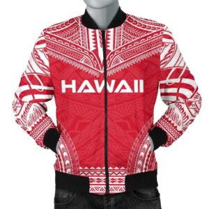 Hawaii Flag Polynesian Chief Men's Bomber Jacket - Bn10 Bomber Jacket
