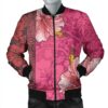 Hawaii Hibiscus Pattern Bomber Jacket - AH - J4R Bomber Jacket