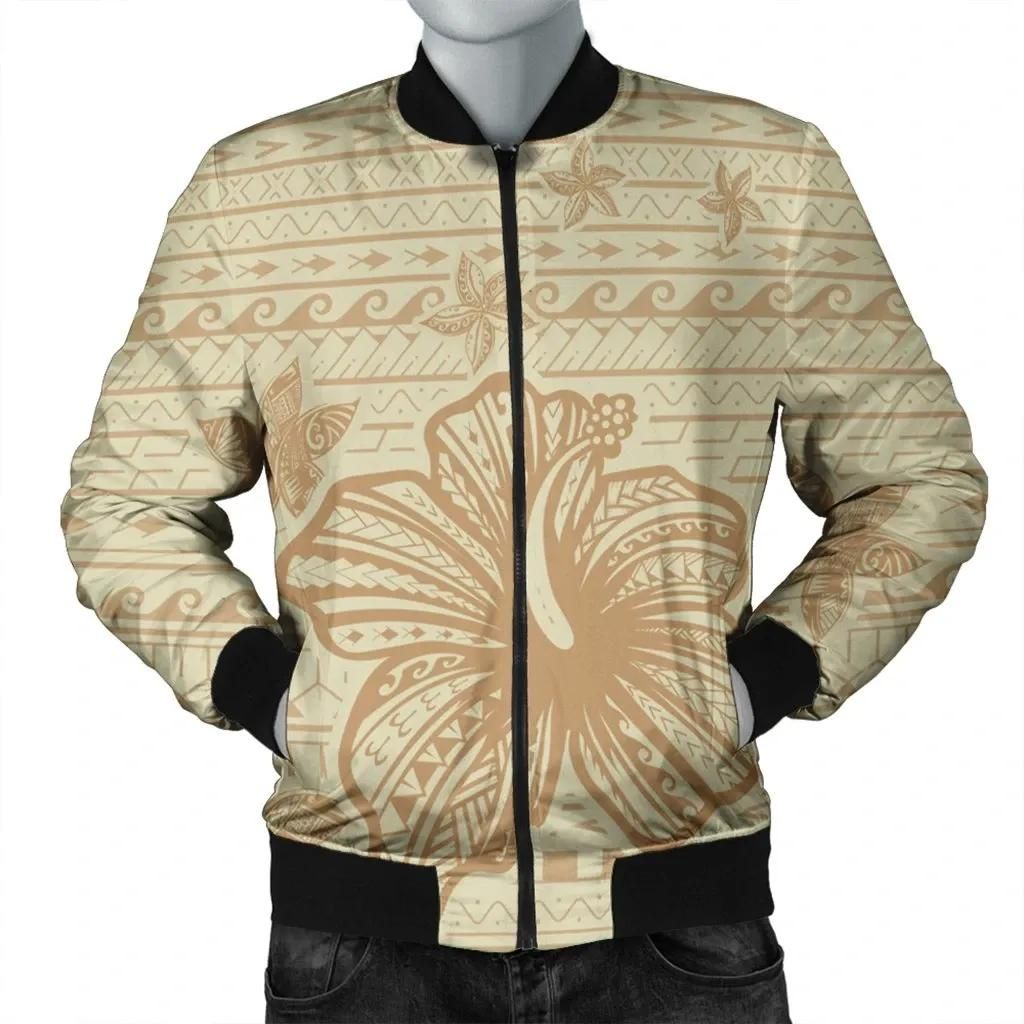Hawaii Hibiscus Plumeria Kanaka Polynesian Vintage Bomber Jacket - AH - J4R Bomber Jacket Hawaii Hibiscus Plumeria Kanaka Polynesian Vintage Bomber Jacket - AH - J4R Bomber Jacket