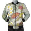 Hawaii Honu Chibi Sea Plumeria Bomber Jacket - AH - J4R Bomber Jacket
