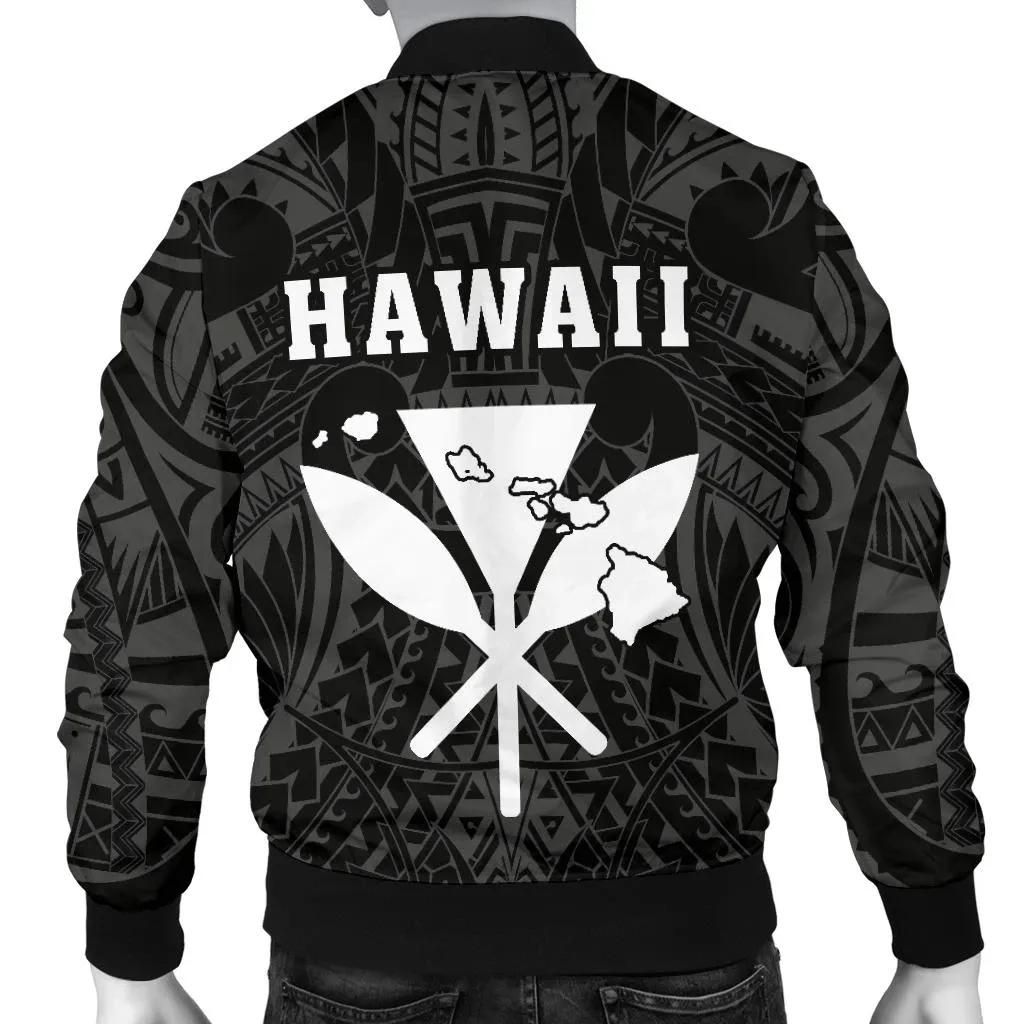Hawaii-Kakau-Makau-Fish-Hook-Kanaka-Map-Mens-Bomber-Jacket-Polynesian-White-AH-J6-Bomber-Jacket-1
