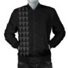 Hawaii Kakau Polynesian Anchor Personalized Men's Bomber Jacket - Grey - AH - J6 Bomber Jacket
