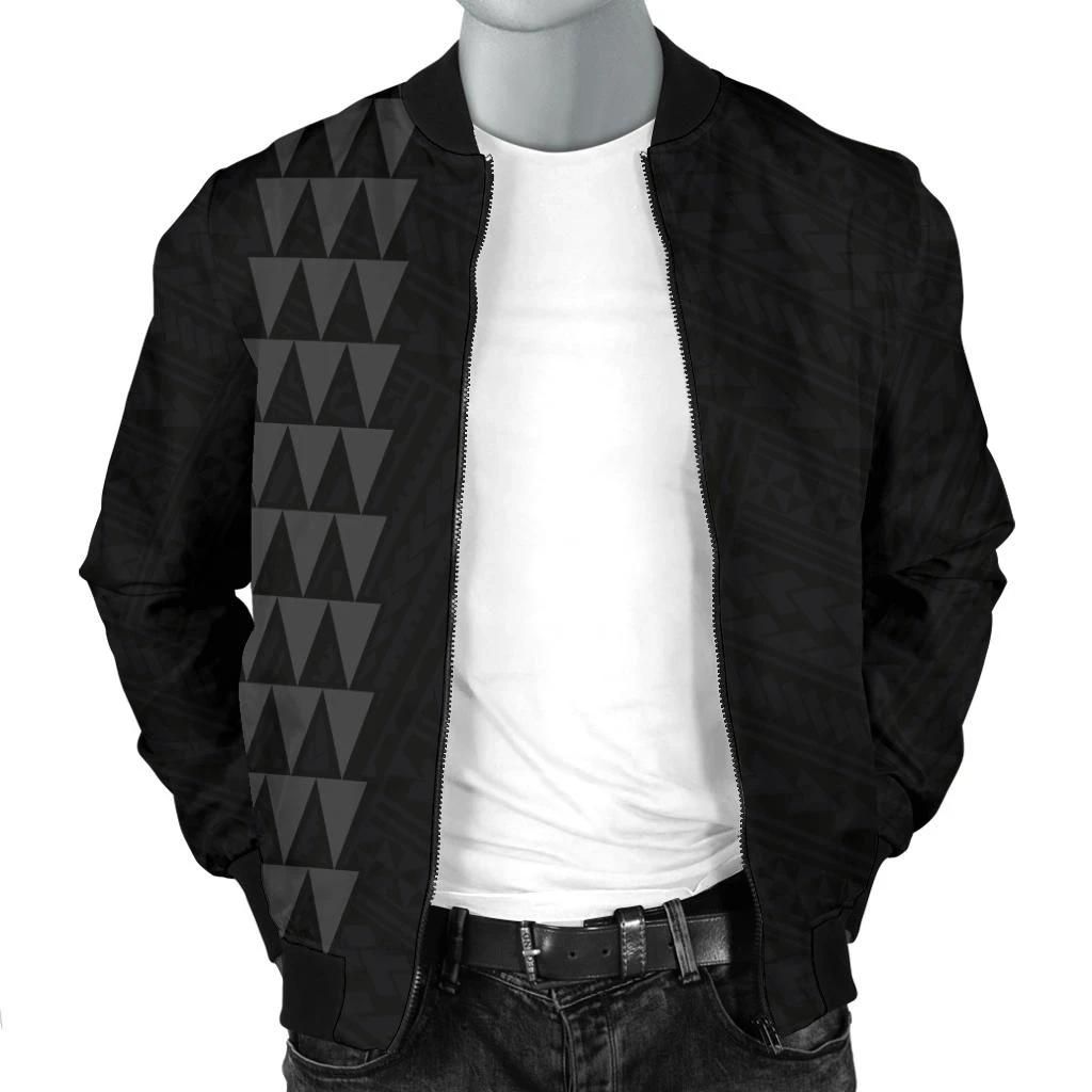 Hawaii-Kakau-Polynesian-Anchor-Personalized-Mens-Bomber-Jacket-Grey-AH-J6-Bomber-Jacket-2