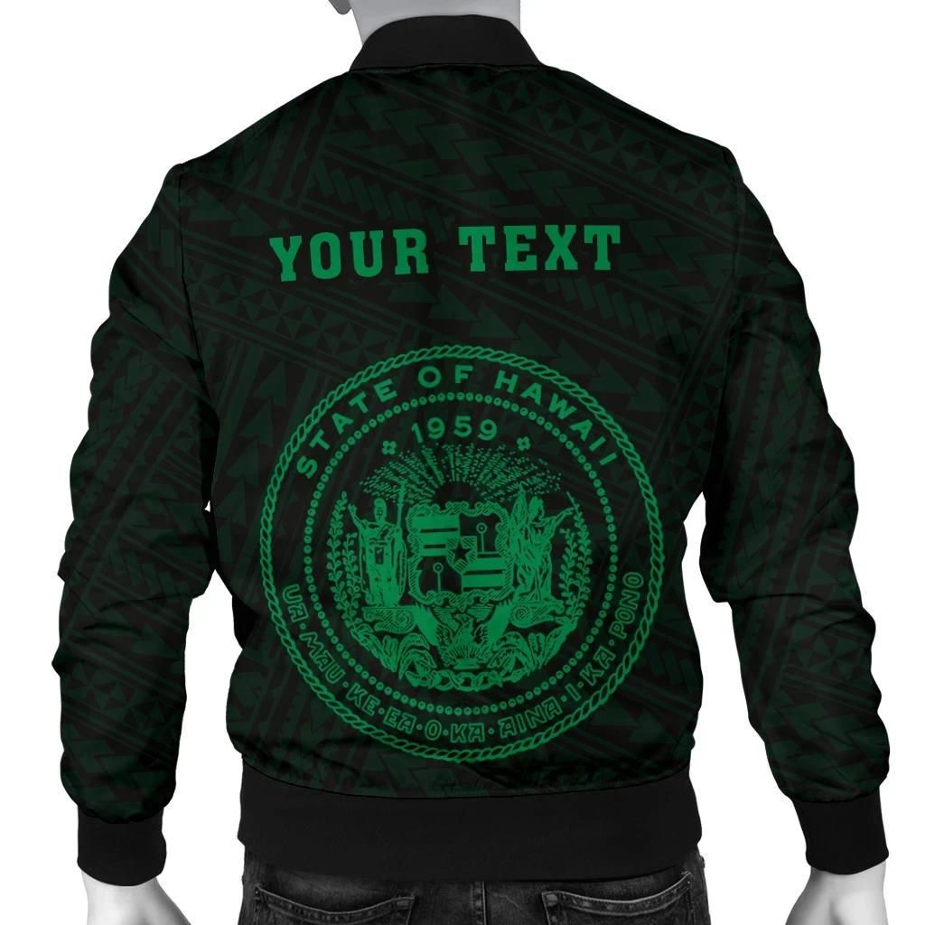 Hawaii-Kakau-Polynesian-Coat-Of-Arms-Personalized-Mens-Bomber-Jacket-Green-AH-J6-Bomber-Jacket-1
