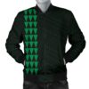 Hawaii Kakau Polynesian Coat Of Arms Personalized Men's Bomber Jacket - Green - AH - J6 Bomber Jacket