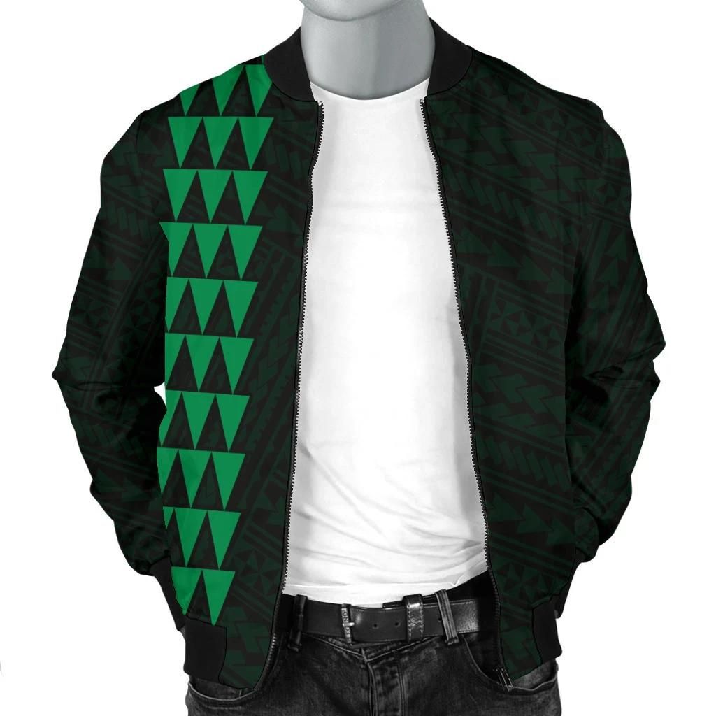 Hawaii-Kakau-Polynesian-Coat-Of-Arms-Personalized-Mens-Bomber-Jacket-Green-AH-J6-Bomber-Jacket-2