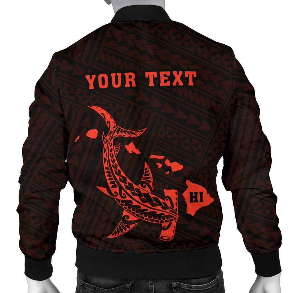 Hawaii-Kakau-Polynesian-Hammerhead-Shark-Map-Personalized-Mens-Bomber-Jacket-Orange-AH-J6-Bomber-Jacket-1