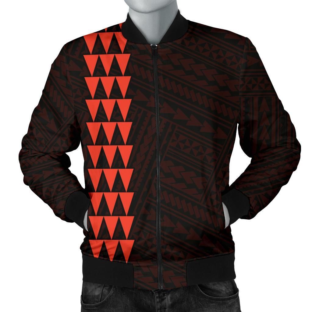 Hawaii Kakau Polynesian Hammerhead Shark Map Personalized Men's Bomber Jacket - Orange - AH - J6 Bomber Jacket Hawaii Kakau Polynesian Hammerhead Shark Map Personalized Men's Bomber Jacket - Orange - AH - J6 Bomber Jacket