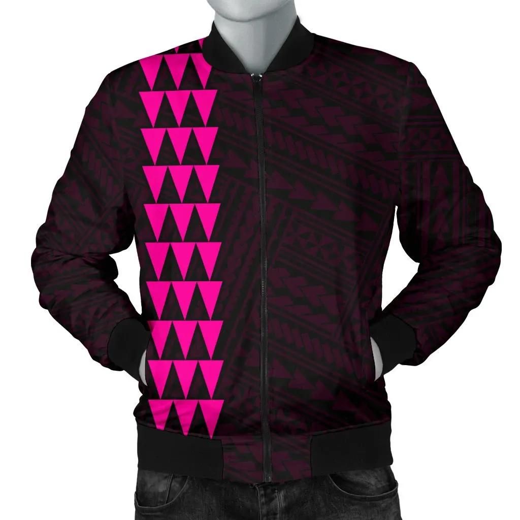 Hawaii Kakau Polynesian Three Turtles Map Men's Bomber Jacket - Pink - AH - J6 Bomber Jacket Hawaii Kakau Polynesian Three Turtles Map Men's Bomber Jacket - Pink - AH - J6 Bomber Jacket