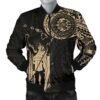Hawaii King Kanaka Maoli Men's Bomber Jacket - Tattoo Style A7 Bomber Jacket