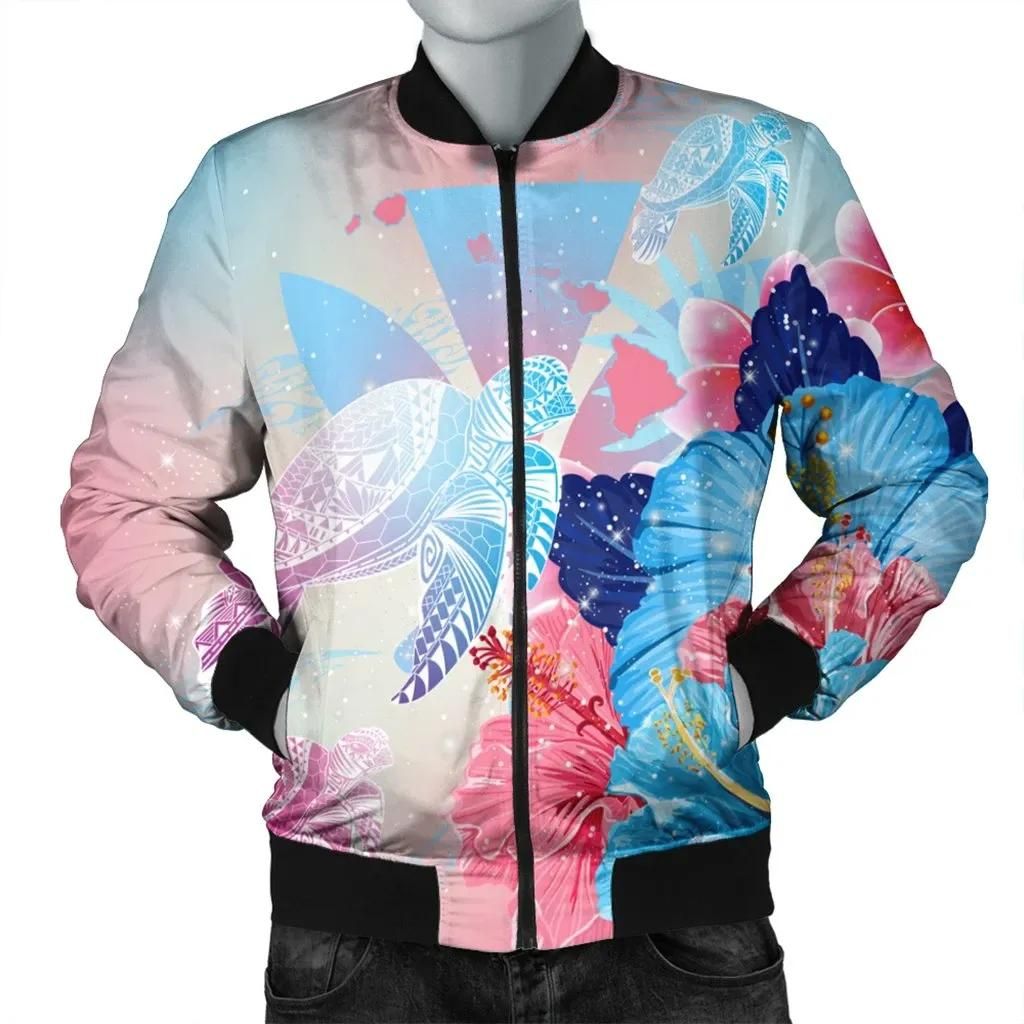 Hawaii Map Kanaka Hibiscus Polynesian Turtle Swimming Bomber Jacket - Sweet Dream Style - AH - J5R Bomber Jacket Hawaii Map Kanaka Hibiscus Polynesian Turtle Swimming Bomber Jacket - Sweet Dream Style - AH - J5R Bomber Jacket