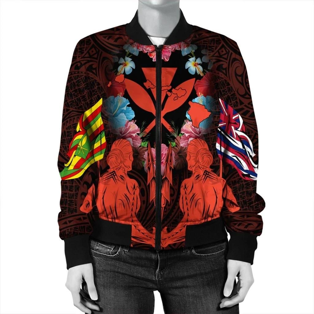 Hawaii-Map-Kanaka-Two-Men-Holding-Flag-Bomber-Jacket-Orange-AH-J5R-Bomber-Jacket-2