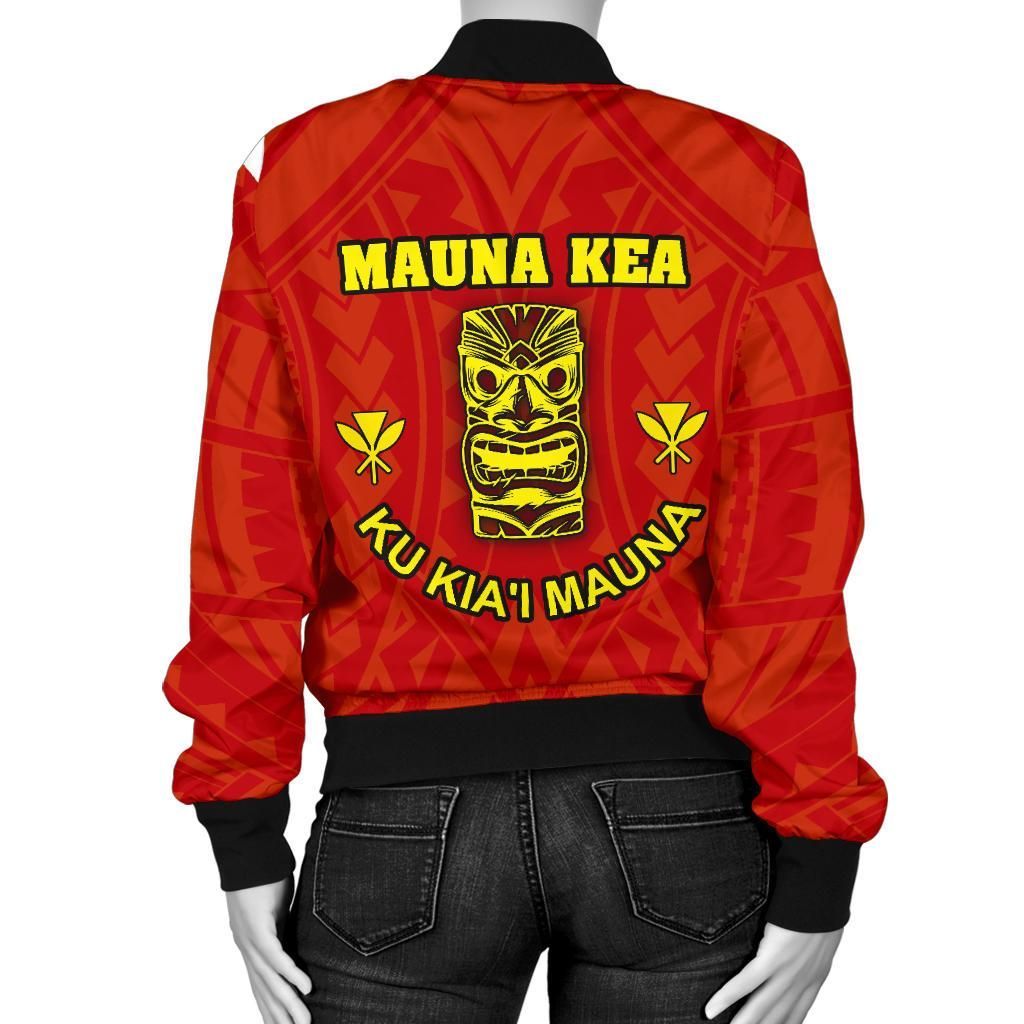 Hawaii-Mauna-Kea-Womens-Custom-Personalised-Bomber-Jacket-Tiki-Mask-BN12-Bomber-Jacket-1