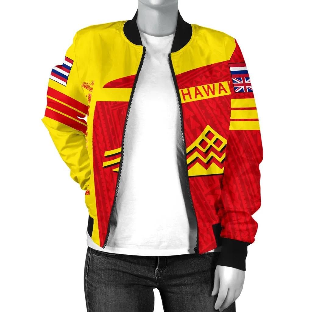 Hawaii-Polynesian-Mauna-Kea-Sport-Womens-Bomber-Jacket-Premium-Style-AH-J7-Bomber-Jacket-2