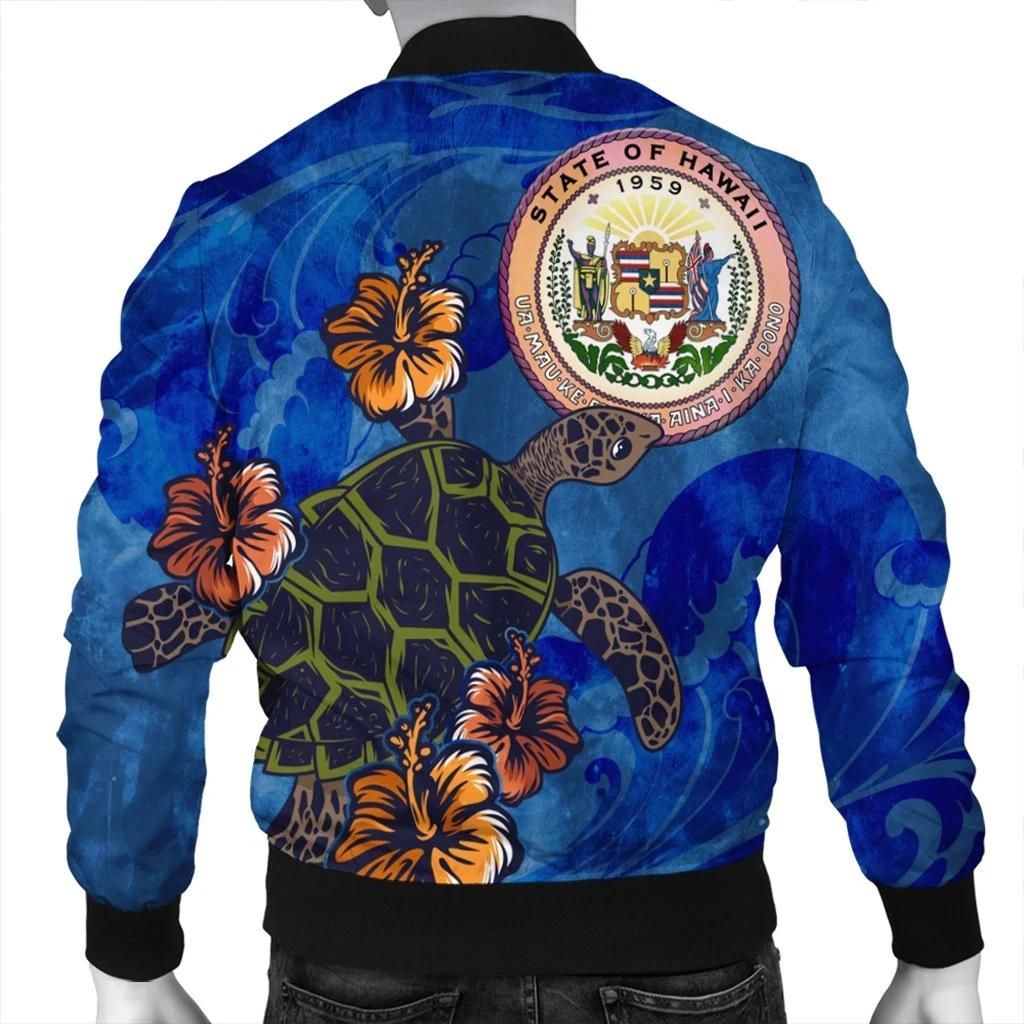 Hawaii-Seal-Of-Hawaii-Hibiscus-Ocean-Turtle-Polynesian-Bomber-Jacket-AH-JGR-Bomber-Jacket-1