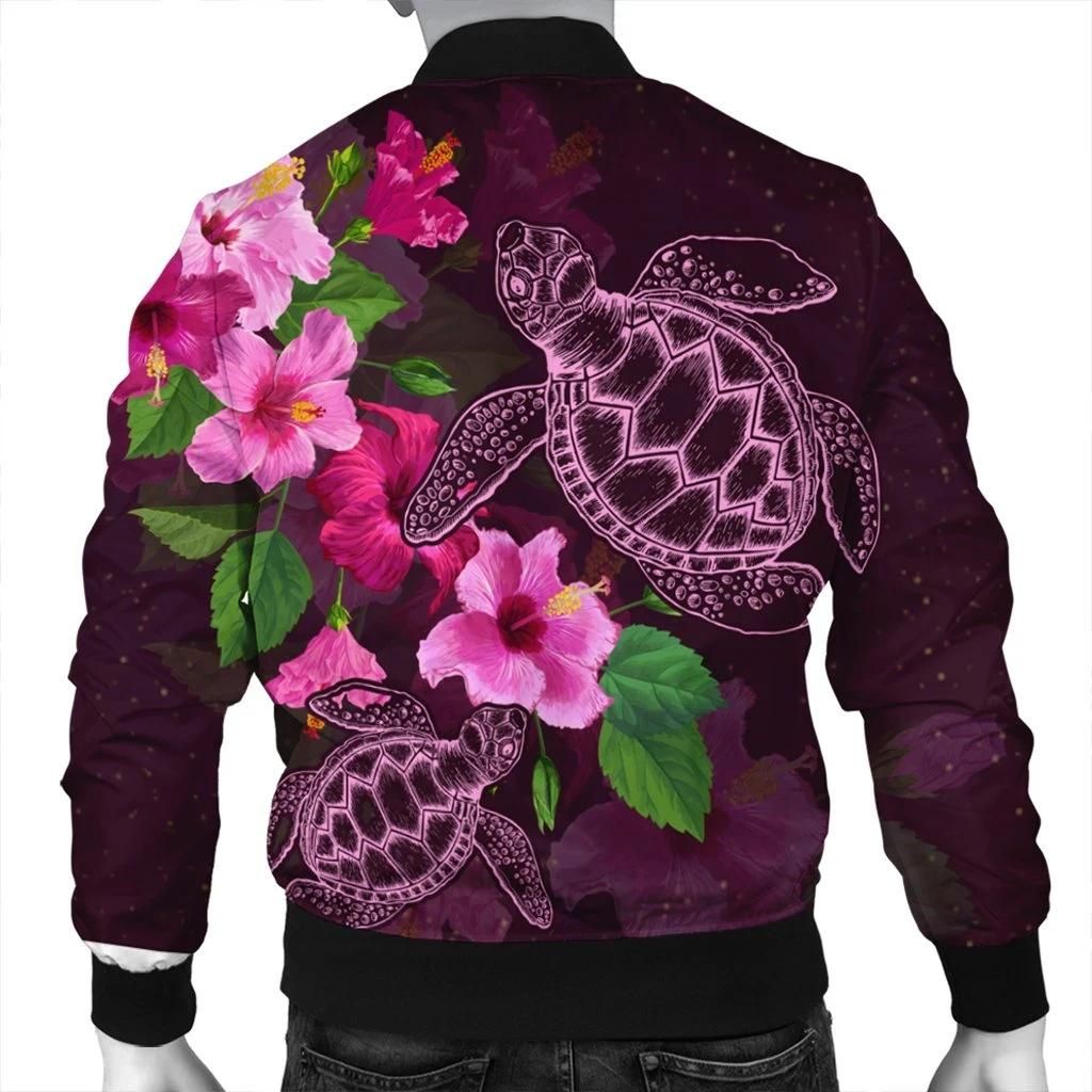 Hawaii-Turtle-Hibiscus-Pink-Simple-Bomber-Jacket-AH-J4R-Bomber-Jacket-1
