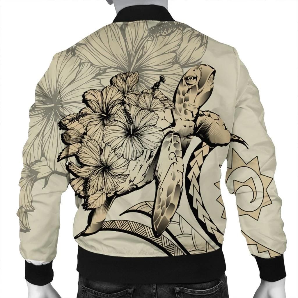 Hawaii-Turtle-Hibiscus-Polynesian-Vintage-Bomber-Jacket-Beige-AH-J4R-Bomber-Jacket-1
