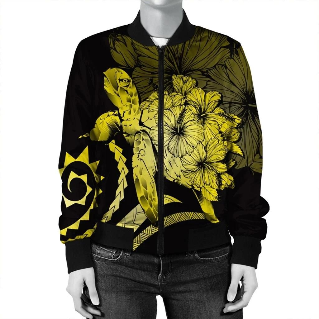 Hawaii-Turtle-Hibiscus-Polynesian-Vintage-Bomber-Jacket-Yellow-AH-J4R-Bomber-Jacket-2