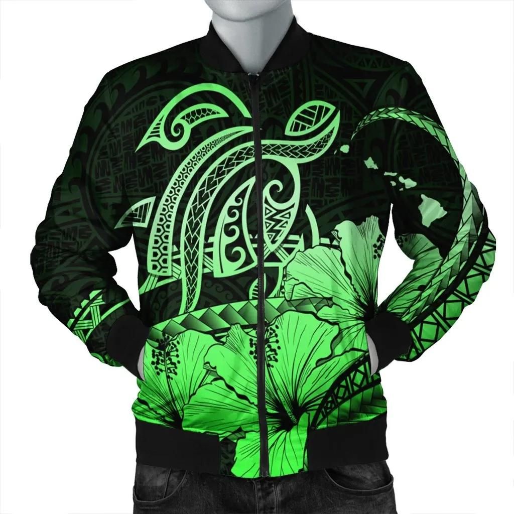 Hawaii Turtle Map Polynesian Bomber Jacketafety Green - AH - JR Bomber Jacket Hawaii Turtle Map Polynesian Bomber Jacketafety Green - AH - JR Bomber Jacket