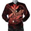 Hawaii Turtle Polynesian Bomber Jacket - Nane Style Red - AH - J4R