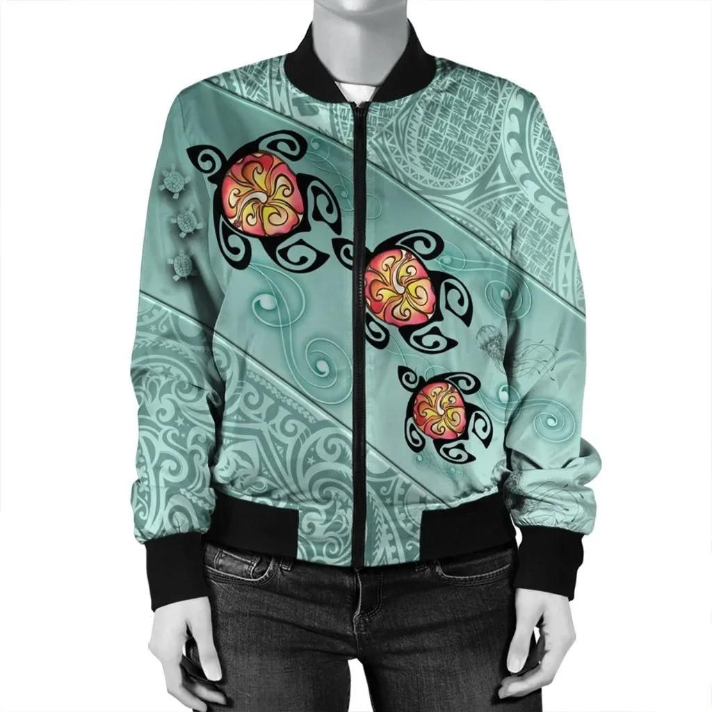 Hawaii-Turtle-Swimming-Tribal-Polynesian-Bomber-Jacket-AH-Min-Style-J5R-Bomber-Jacket-2