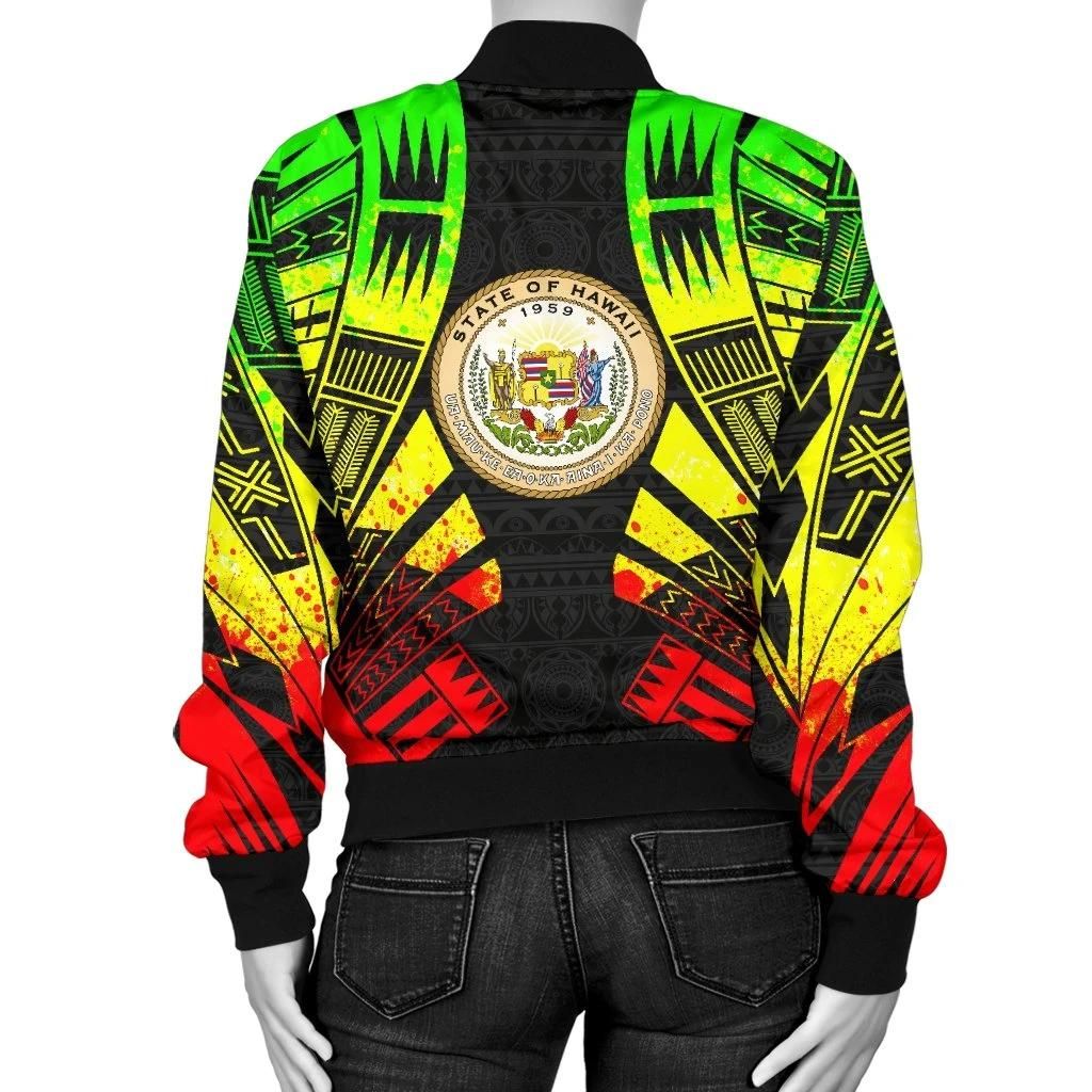 Hawaii-Women-Bomber-Jacket-Polynesian-Tattoo-Reggae-BN0110-Bomber-Jacket-1