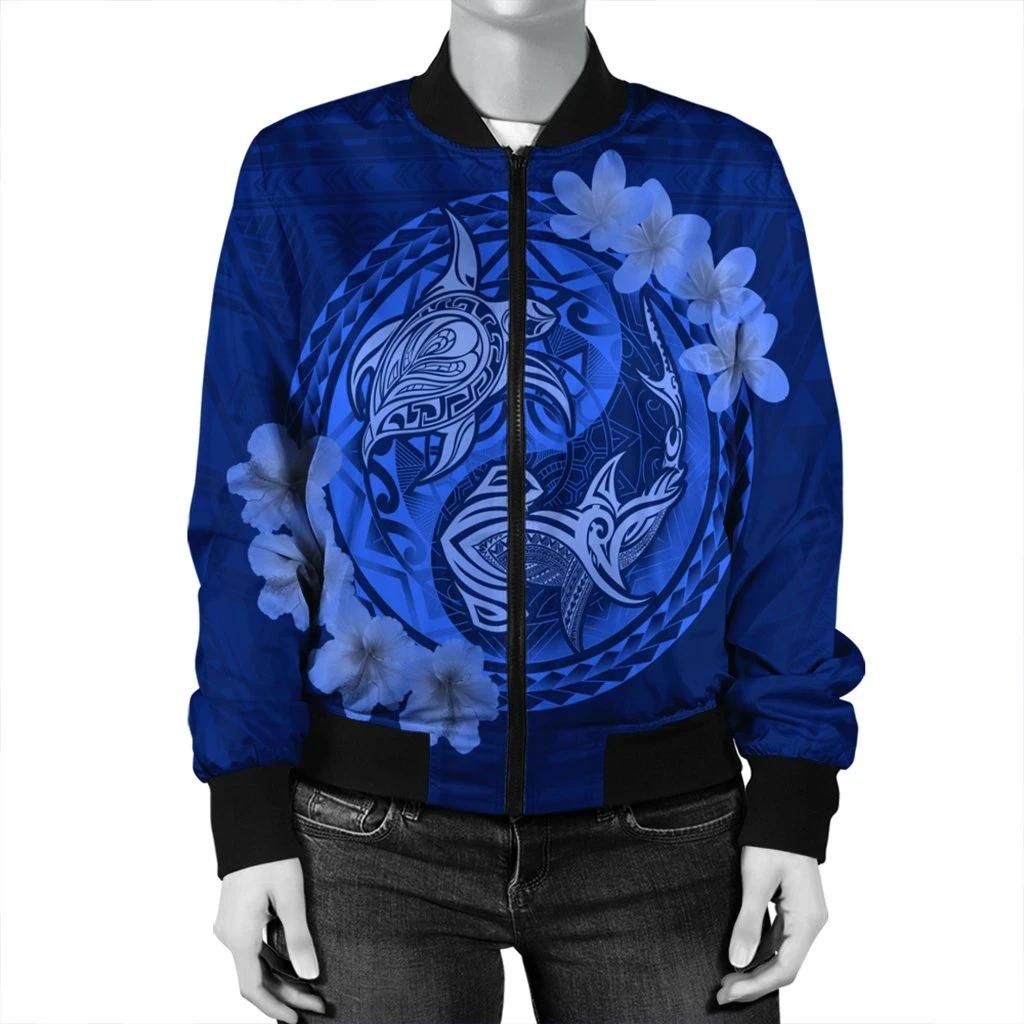 Hawaii-Yin-Yang-Turtle-Shark-Hibiscus-Plumeria-Bomber-Jacket-Blue-AH-J4R-Bomber-Jacket-2