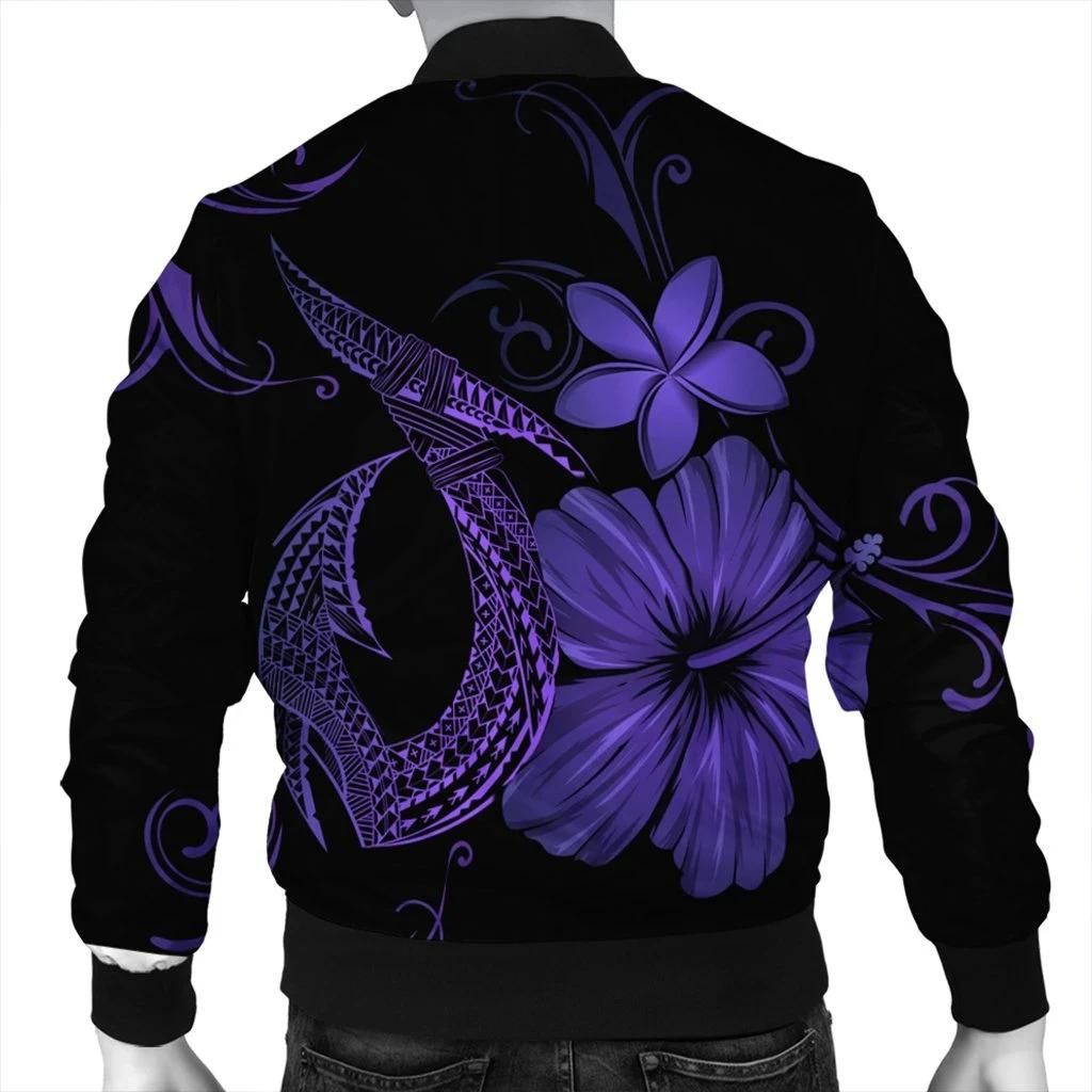 Hawaiian-Fish-Hook-Hibiscus-Plumeria-Polynesian-Bomber-Jacket-Purple-AH-J4R-Bomber-Jacket-1