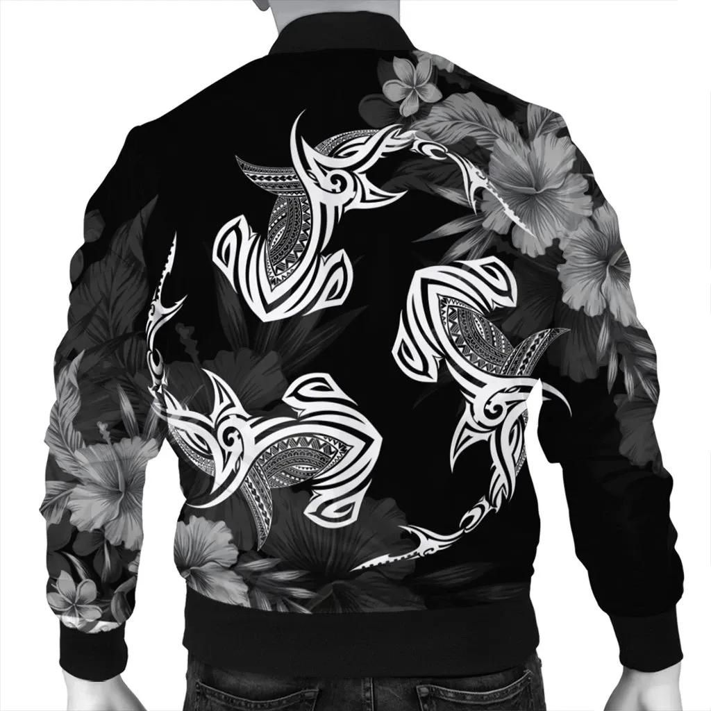Hawaiian-Hammerhead-Shark-Hibiscus-White-Polynesian-Bomber-Jacket-AH-J4R-Bomber-Jacket-1
