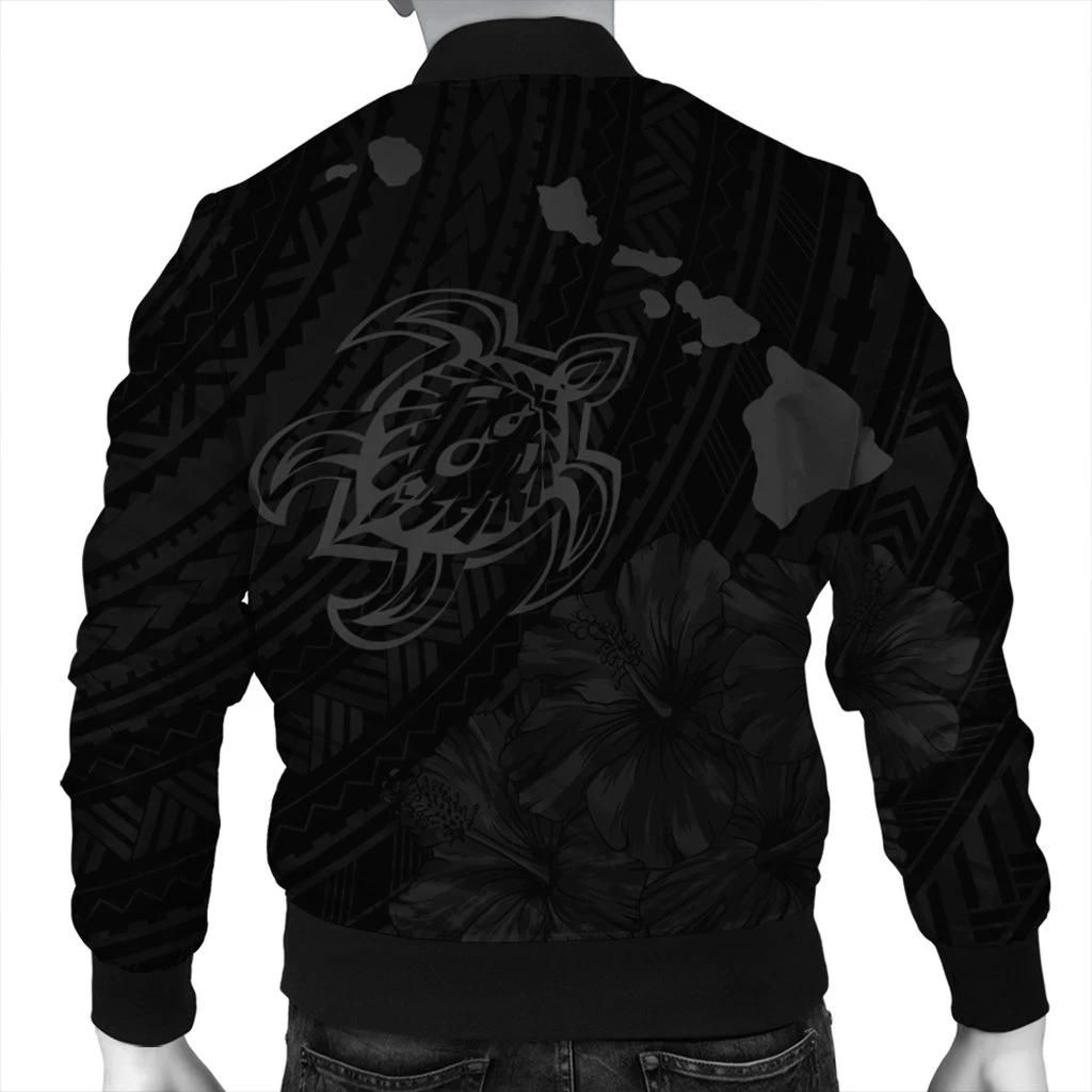 Hawaiian-Hibiscus-Sea-Turtle-Swim-Polynesian-Bomber-Jacket-Grey-AH-J5R-Bomber-Jacket-1