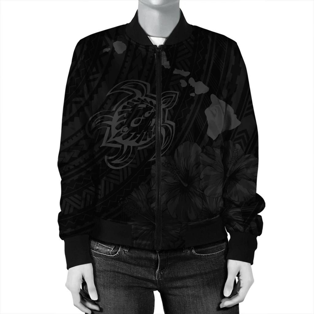 Hawaiian-Hibiscus-Sea-Turtle-Swim-Polynesian-Bomber-Jacket-Grey-AH-J5R-Bomber-Jacket-2