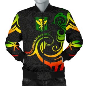 Hawaiian Kanaka Men's Bomber Jacket Hawaii Always In My Heart AH J1 Bomber Jacket
