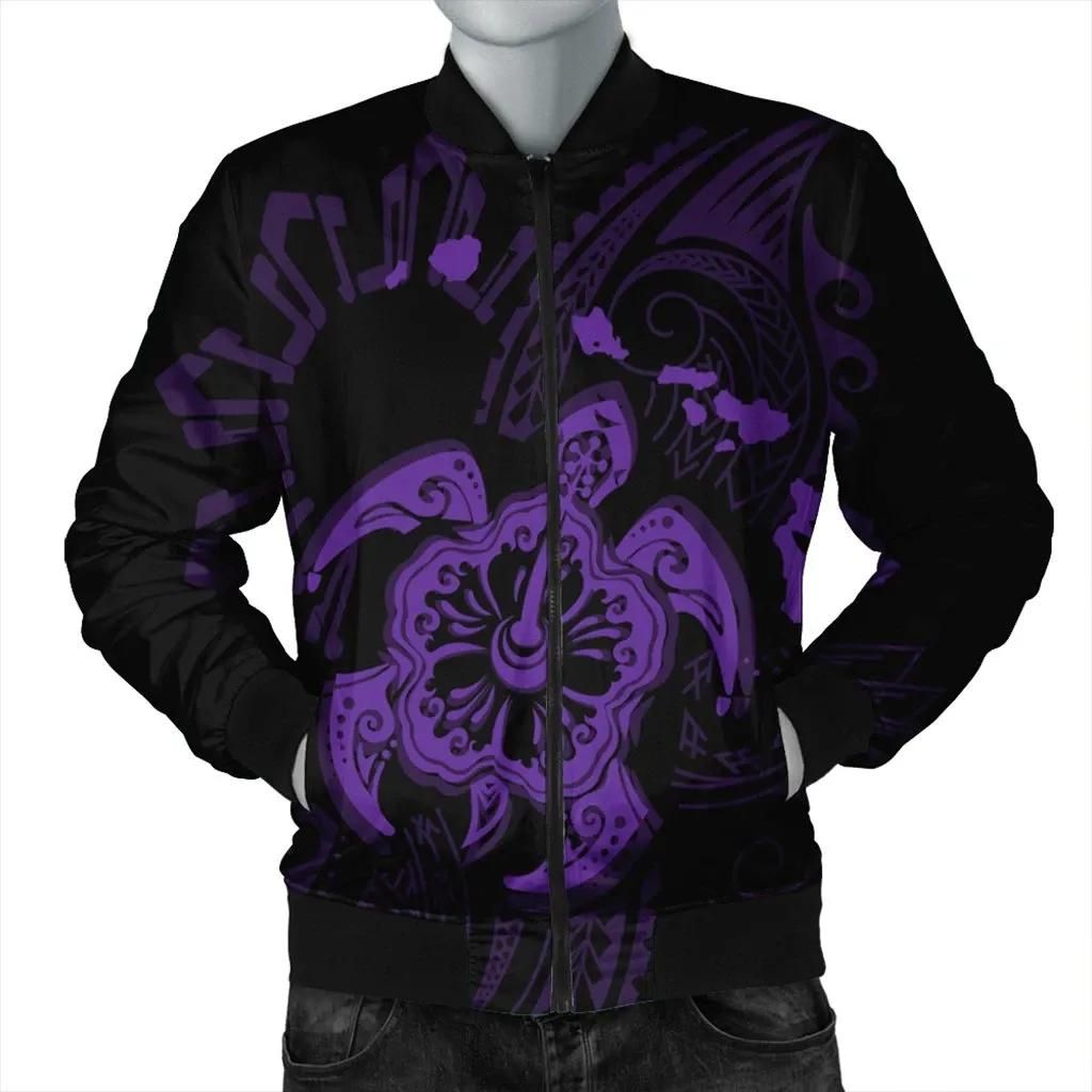Hawaiian Map Kanaka Hibiscus Turtle Purple Polynesian Bomber Jacket - AH - J4R Bomber Jacket Hawaiian Map Kanaka Hibiscus Turtle Purple Polynesian Bomber Jacket - AH - J4R Bomber Jacket