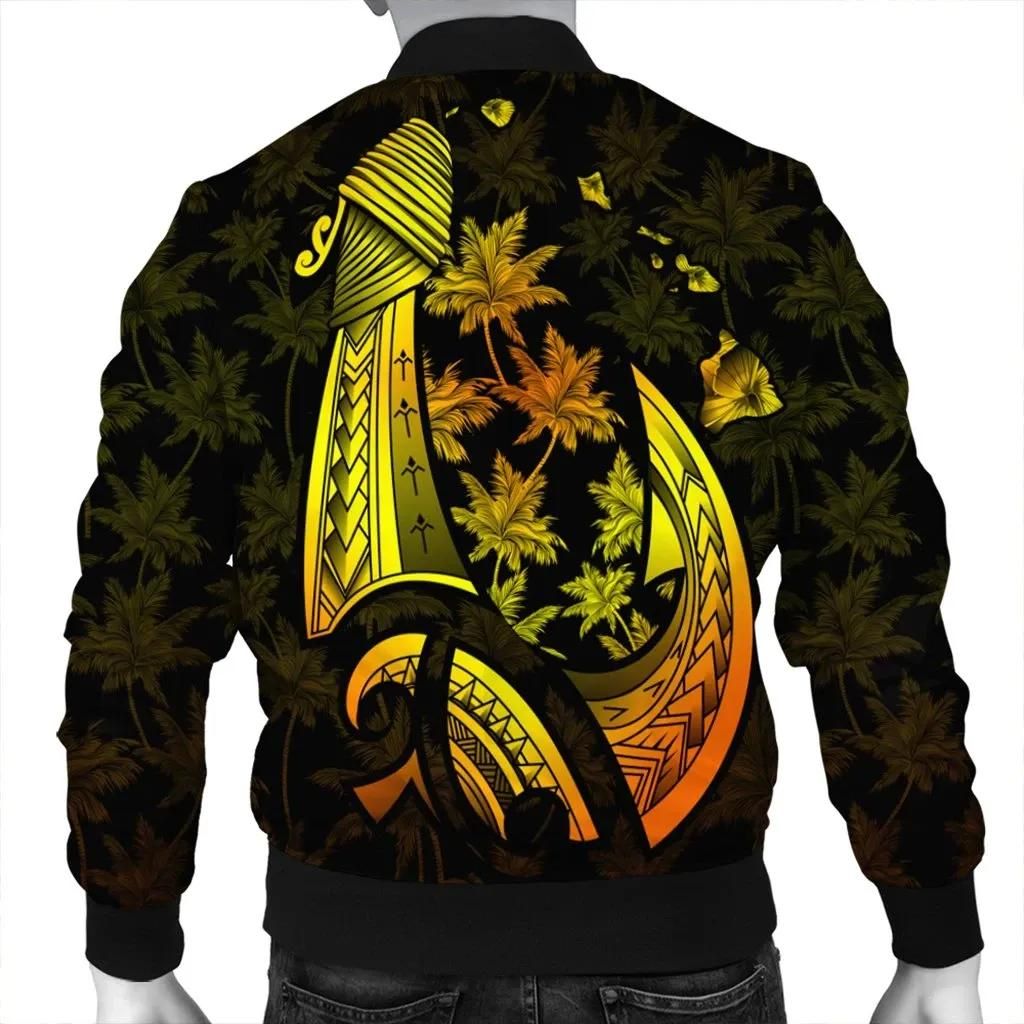 Hawaiian-Map-Palm-Trees-Fish-Hook-Polynesian-Bomber-Jacket-Colorful-Yellow-AH-J5R-Bomber-Jacket-1