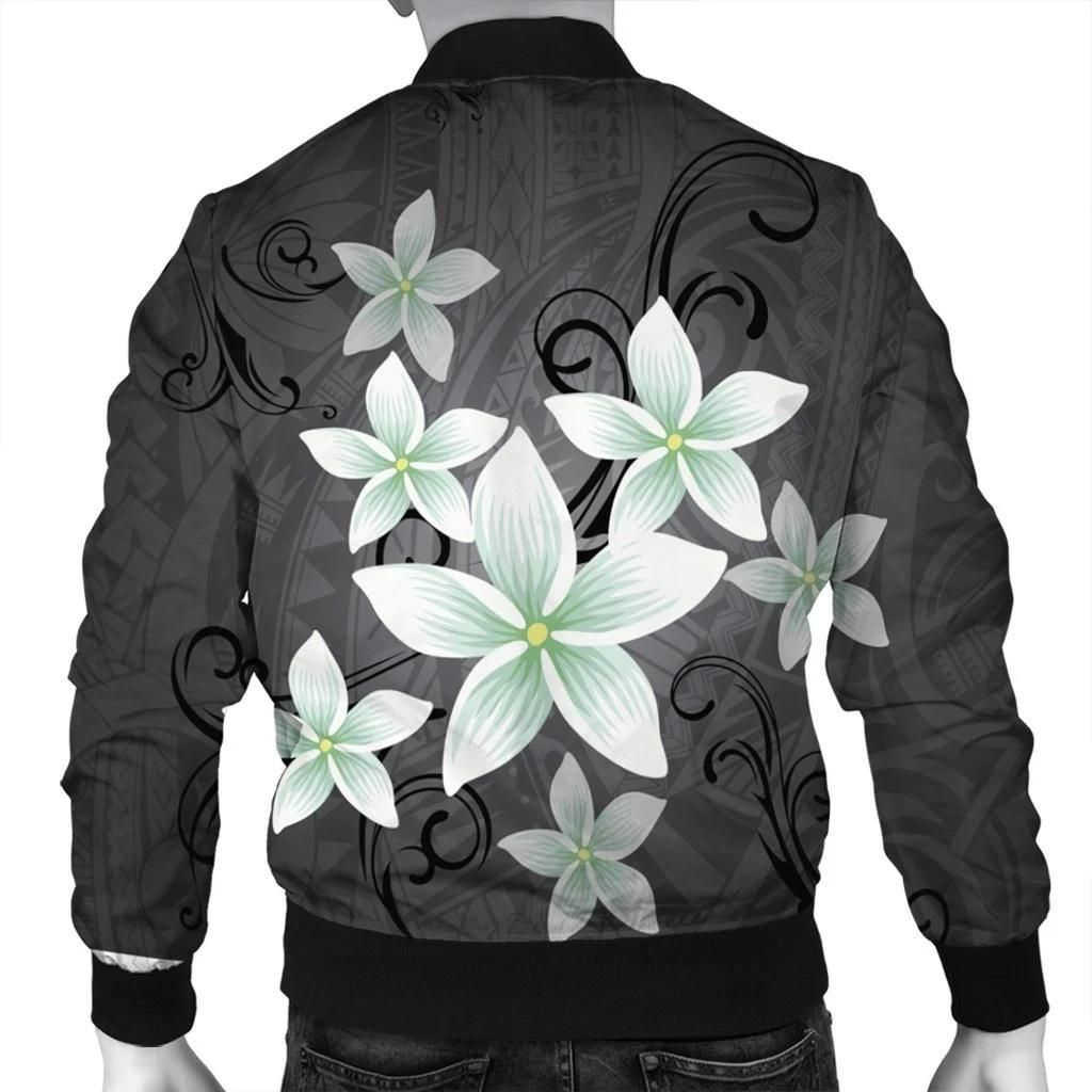 Hawaiian-Plumeria-Polynesian-Bomber-Jacket-Gray-AH-J4R-Bomber-Jacket-1