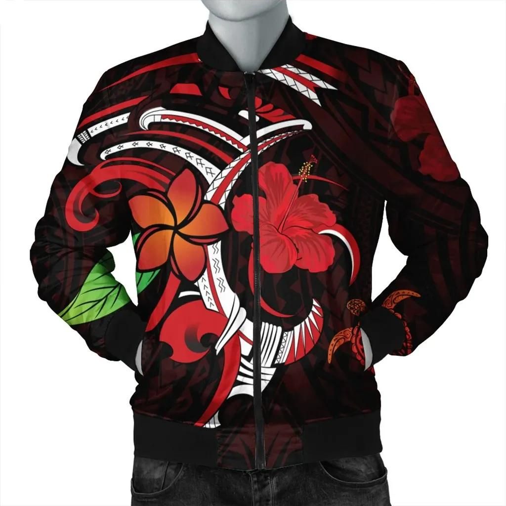 Hawaiian Turtle Hibiscus And Plumeria Flower Polynesian Bomber Jacket - AH - J4R Bomber Jacket Hawaiian Turtle Hibiscus And Plumeria Flower Polynesian Bomber Jacket - AH - J4R Bomber Jacket