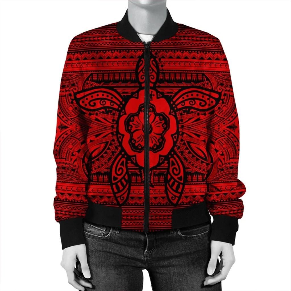 Hawaiian-Turtle-Polynesian-Tribal-Bomber-Jacket-Red-AH-J7R-Bomber-Jacket-2