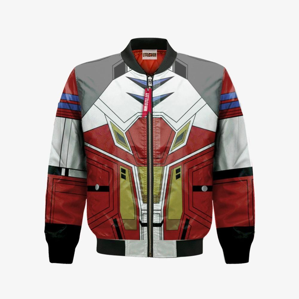 Heavyarms Bomber Jacket Custom Gundam Wing Cosplay Costumes Bomber Jacket Heavyarms Bomber Jacket Custom Gundam Wing Cosplay Costumes Bomber Jacket