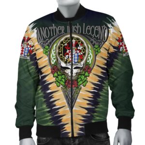 Hickman Ireland Bomber Jacket - GD Irish Legend Shamrock V Tie-Dye A7 Bomber Jacket